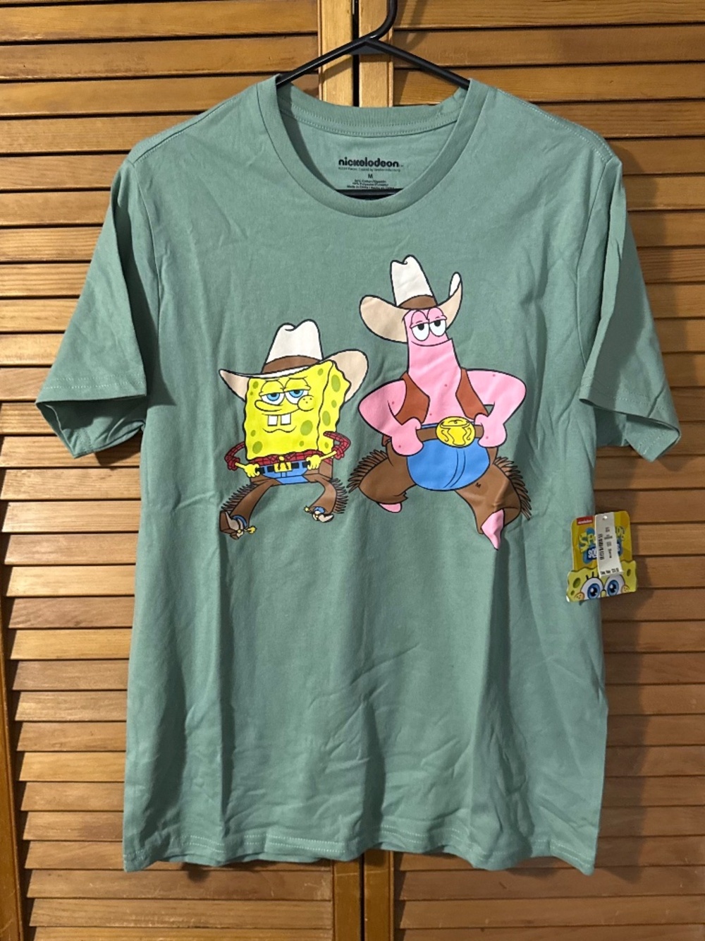 NWT Spongebob Cowboy Graphic Tee